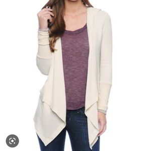 splendid thermal hood cardigan
